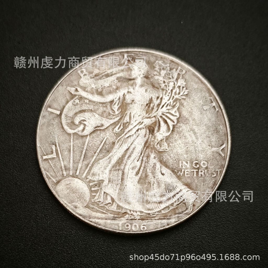 Đồ thủ công cổ Tượng Mỹ Tự do Đồng xu kỷ niệm nước ngoài Đồ thủ công cổ Tượng Mỹ Tự do Đồng xu kỷ ni