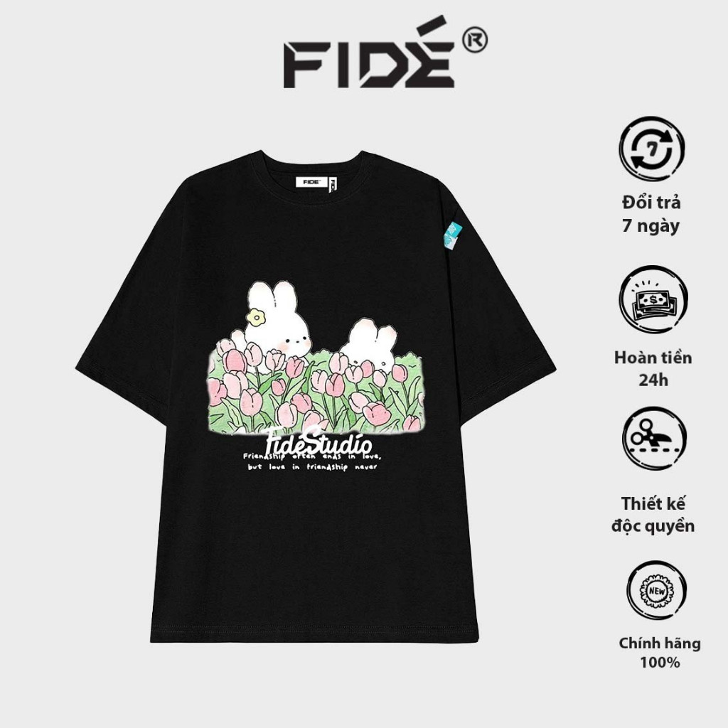 (COD) Áo thun FIDE phông trơn nam nữ cổ tròn FIDE TULIP 02