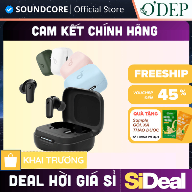 Tai nghe bluetooth Soundcore R50iNC 40 giờ, 4 micro AI chống ồn A3959 - SIDEAL SIA