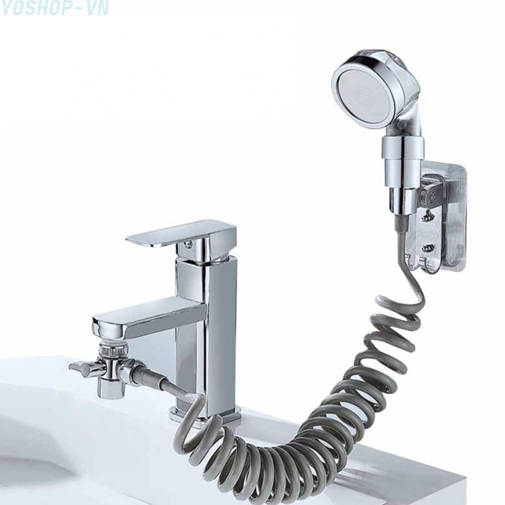[Ysp]Shower Faucet Set Sink Spray Tap Supercharged Washbasin Faucet Sprayer