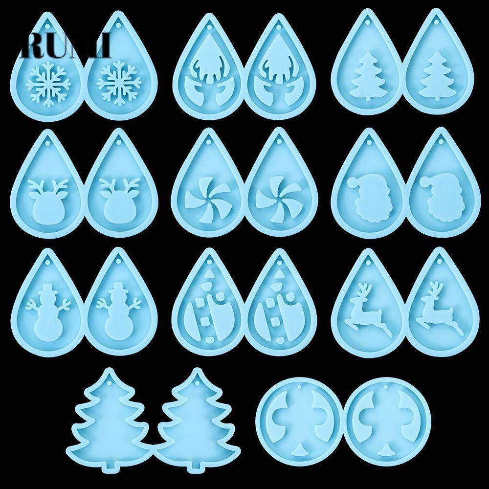 RUMI‌ Mặt dây chuyền Khuôn Dangle Crystal Resin Crafts UV Epoxy Resin Khuôn silicon