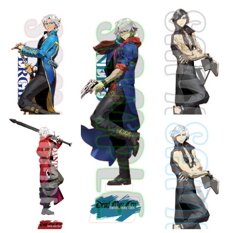 Devil May Cry Anime Đứng Acrylic Dante Vergil Để Bàn Đồ Trang Trí Cho Phòng Bộ Sưu Tập Mô Hình Phụ K