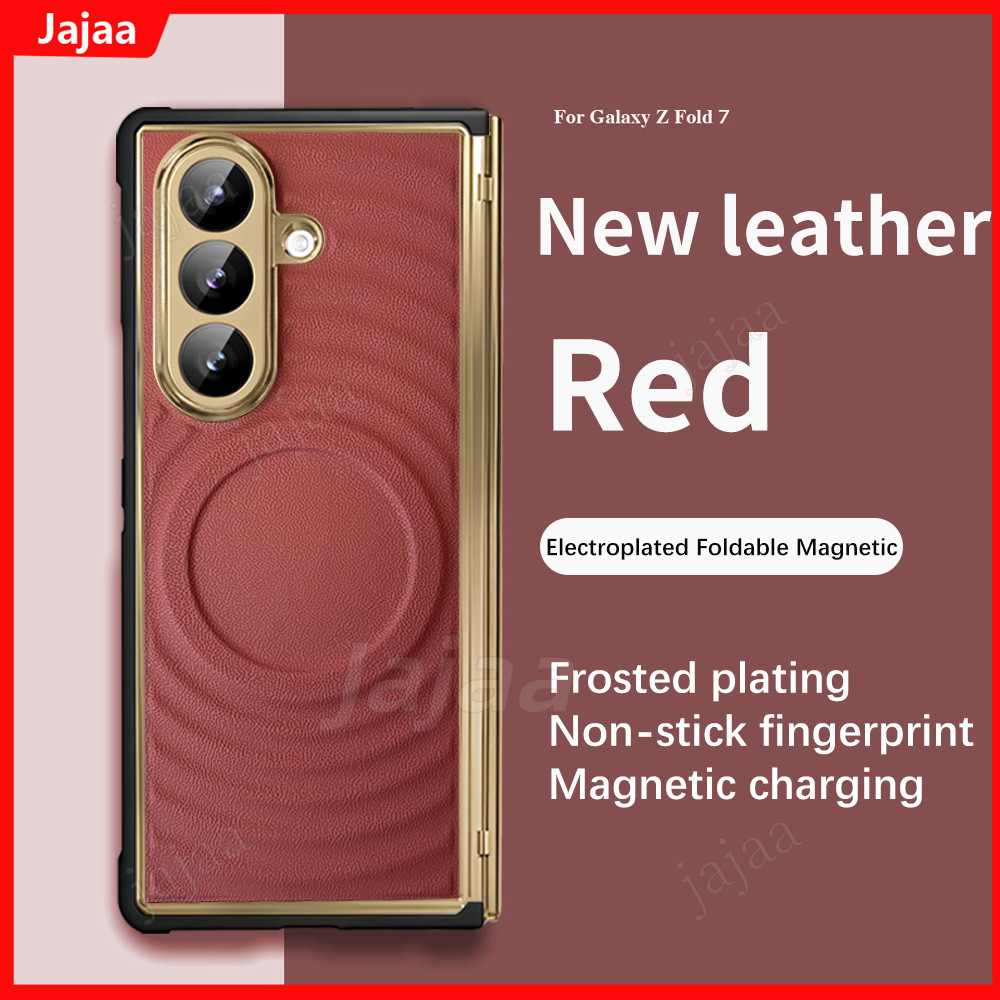 Bao Da Bảo Vệ Cho Samsung Galaxy Z Fold 7 Fold7 ZFold7 5G Mạ Điện Gấp Bản Lề Bảo Vệ Từ Tính