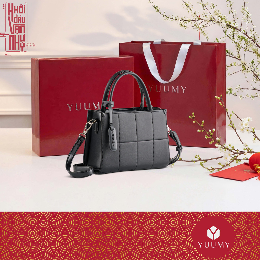 Túi Yuumy - Bộ hộp quà (Túi đeo chéo nữ YUUMY YN250 + Hộp + Túi Giấy + Túi rút đựng sản phẩm + Thiệp