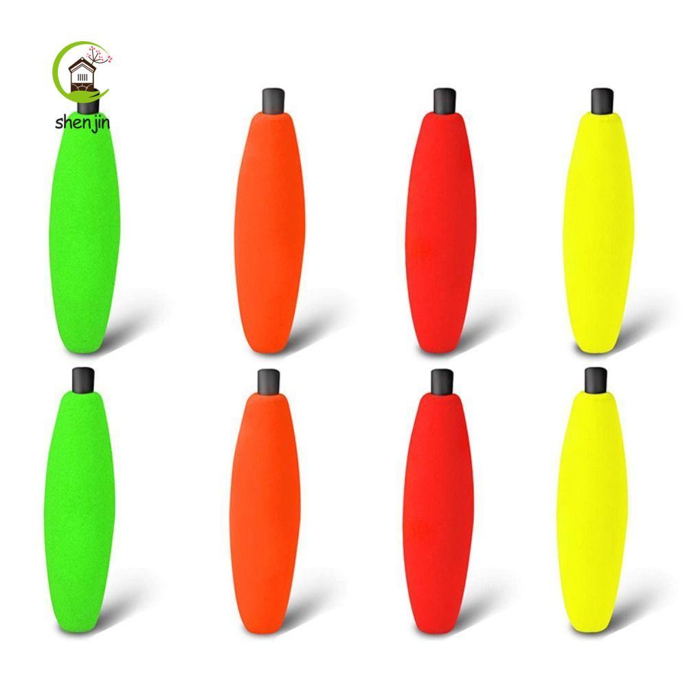 shenjin SHENJIN 10 CÁI xì gà nổi, S M L XL Câu cá nhẹ đúc dài, Câu cá Phao xốp cứng có phích cắm ống