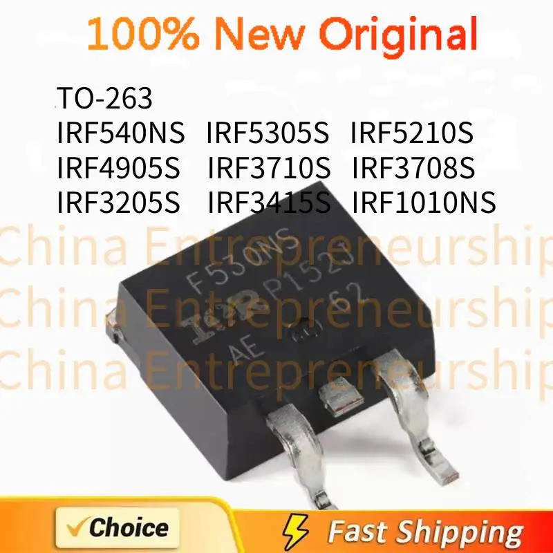 5 Chiếc IRF540NS IRF5305S IRF5210S IRF4905S IRF3710S IRF3708S IRF3205S IRF3415S IRF1010NS TO-263 Hiệ