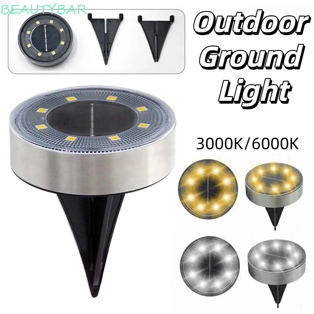 BEAUTYBAR Đèn năng lượng mặt trời ngoài trời, 8 đèn LED chôn chạy bằng năng lượng mặt trời, Đèn LED 