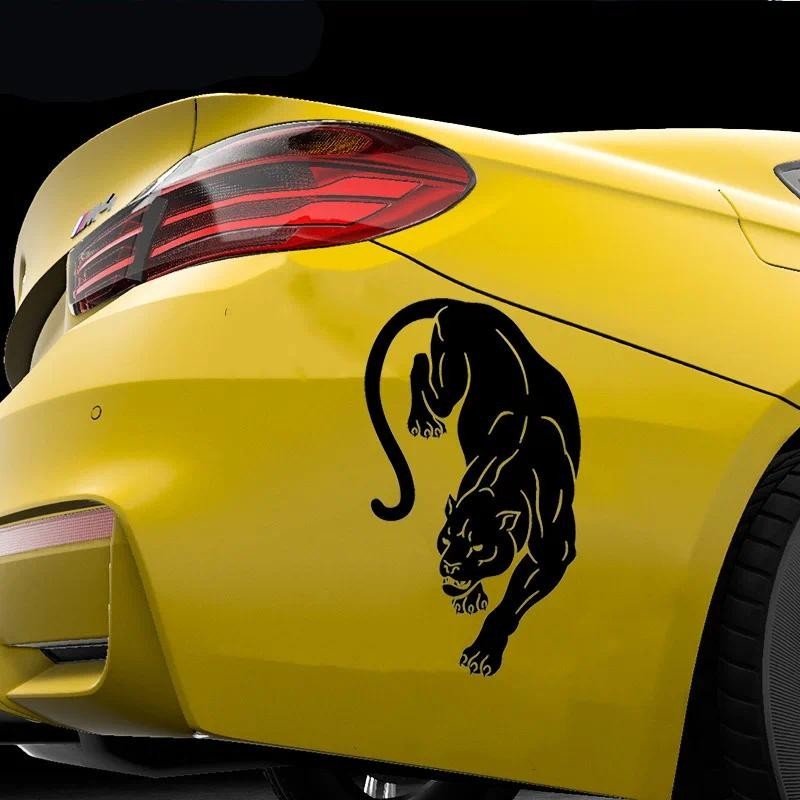 Độc đoán Panther Da Báo Dán Xe Ô Tô Tự Động Cửa Cản Cửa Sổ Xe Máy Laptop Tường Vinyl Phim Decar Xe C