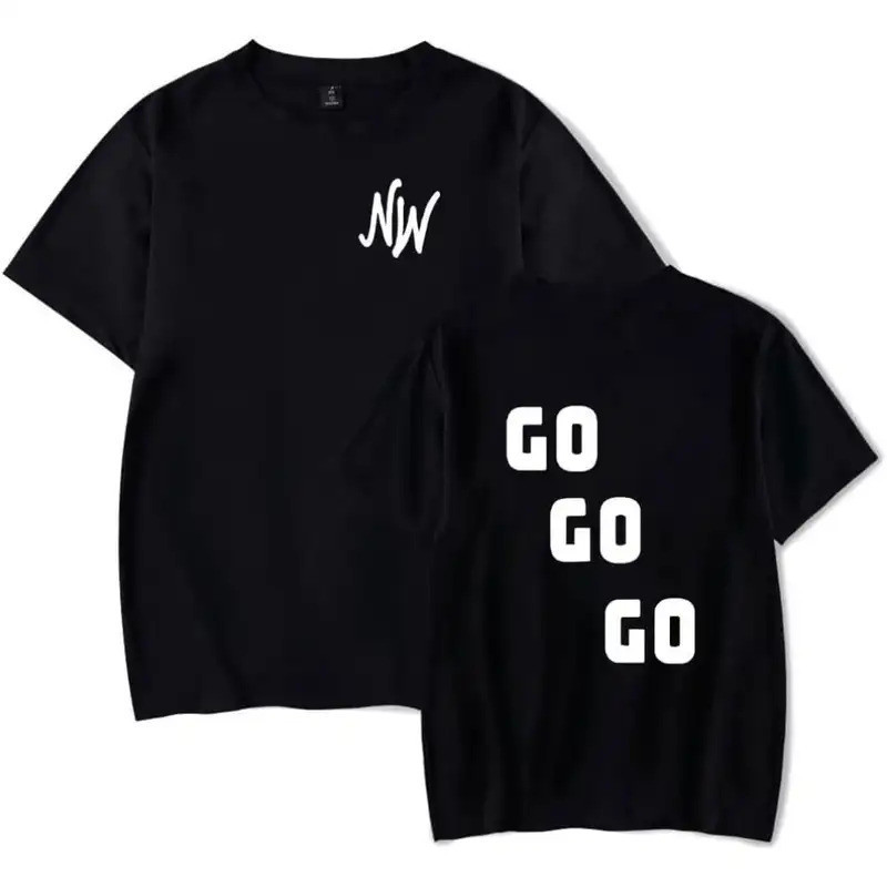 Nidal Wonder Go Merch Áo Thun Tay Ngắn Thời Trang Đơn Giản 1 Cotton Cổ Tròn Áo Sơ Mi Belia