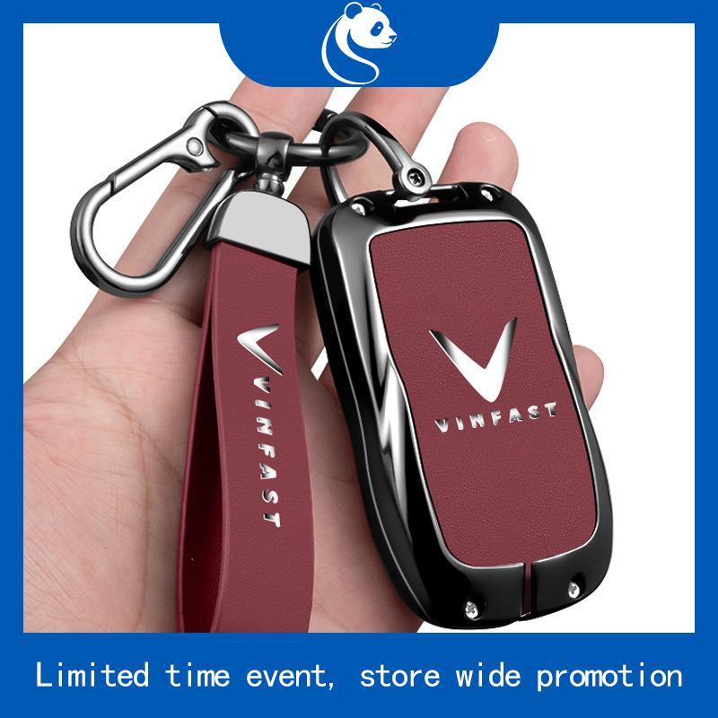 bao chìa khoá  Da + Hợp Kim Cao Cấp - Móc Khóa - Phụ Kiện Xe VINFAST VF6 VF6Plus VF7 VF8 VF9 ĐỜI MỚI