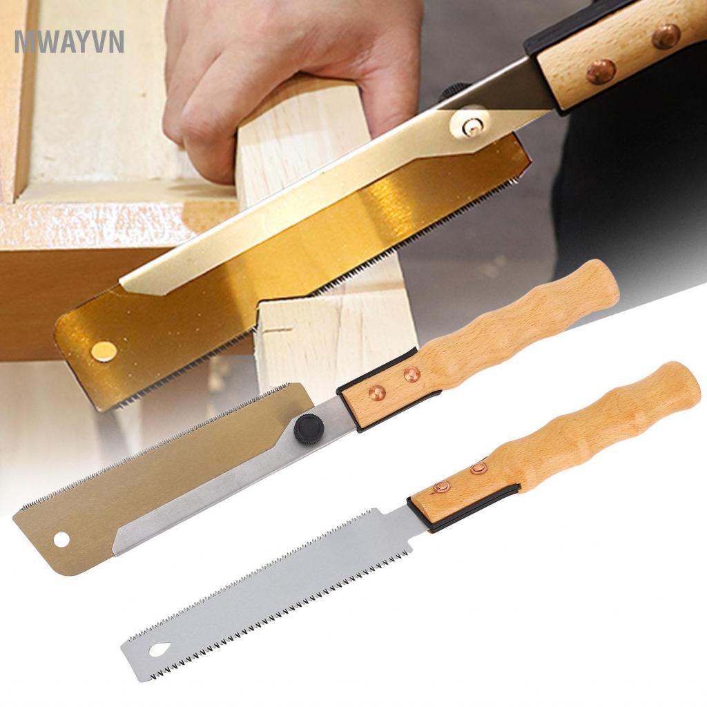 Mwayvn Kéo Cưa Nhẹ Ba Cạnh Răng HRC 60-63 Độ Cứng SK5 Thép Carbon Cao Cấp Di Động Cưa Sau Cho Chế Bi