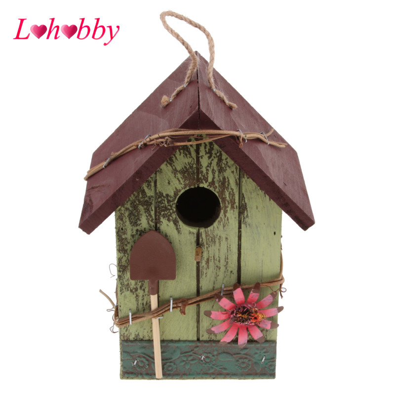 Nghệ thuật và thủ công bằng gỗ Country Cottages Bird House Parrot Comfort House A