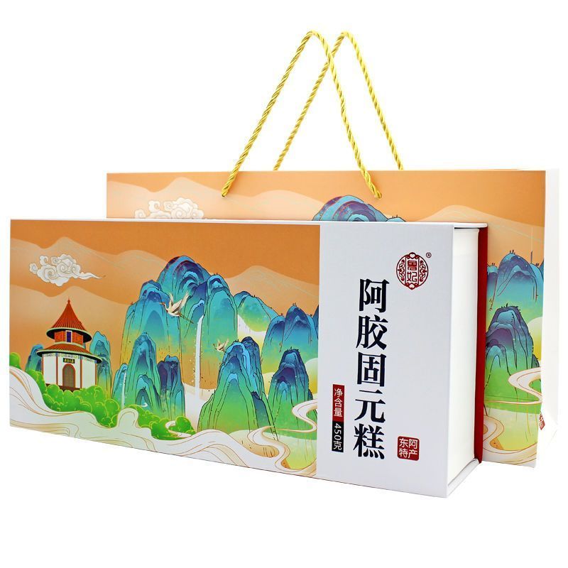 Ejiao Bánh Tức Thì Handmade Ejiao Chắc Chắn Thuốc Mỡ Authentic Cao Cấp Quà Tặng Hộp Gỗ Authentic Aji