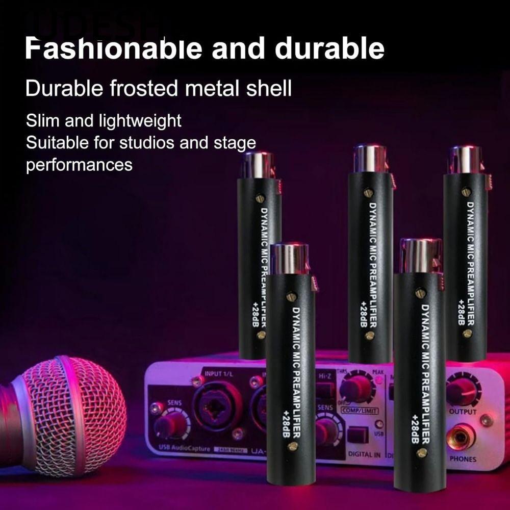 Bộ tăng cường micrô YudhUI có Preamp, Preamp micro 48V đa năng, Mini thay thế với bộ khuếch đại Mic 