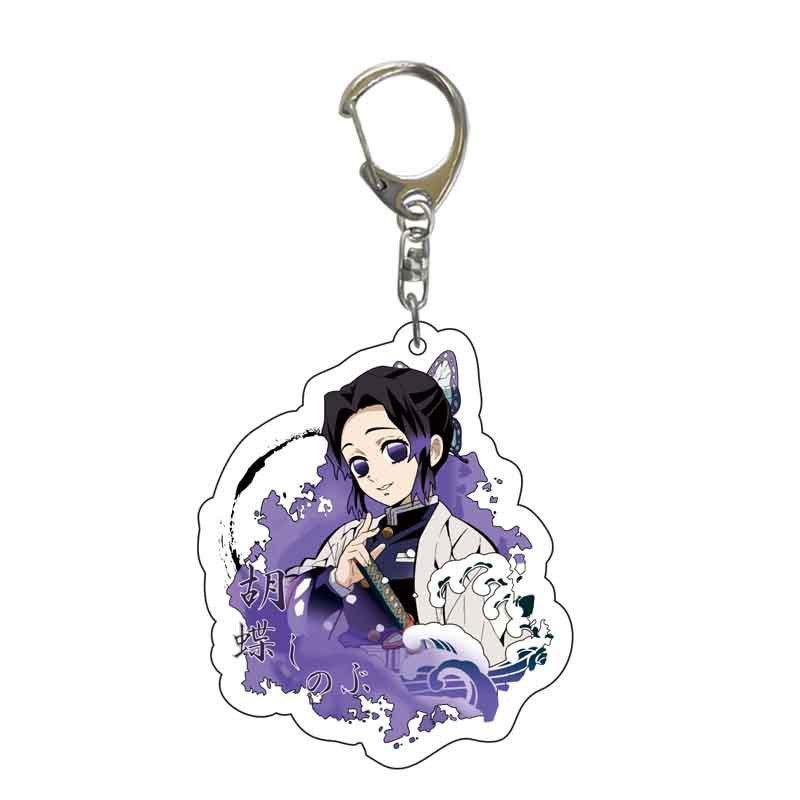 Anime Keychains Kamado Tanjirou Agatsuma Zenitsu Iguro Obanai Kochou Shinobu Kibutsuji Muzan Uzui Te