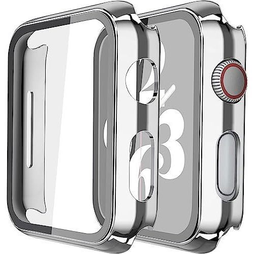 Ốp Kính Cường Lực Misxi 2 Gói Tương Thích Cho Apple Watch SE 3 (2025) SE 2 SE Series 6 Series 5 Seri