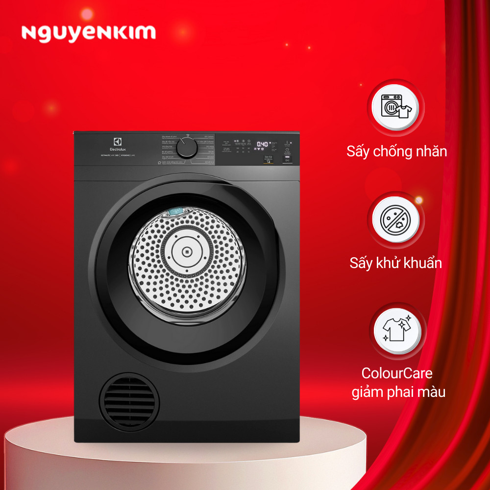 Máy sấy quần áo thông hơi Electrolux 9 kg EDS904N3SC