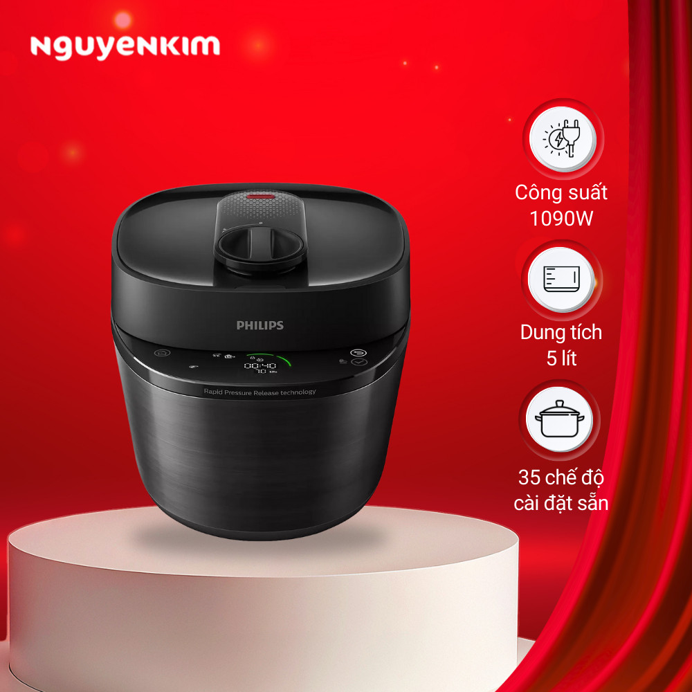 Nồi áp suất điện Philips 5.0 lít HD2151/66