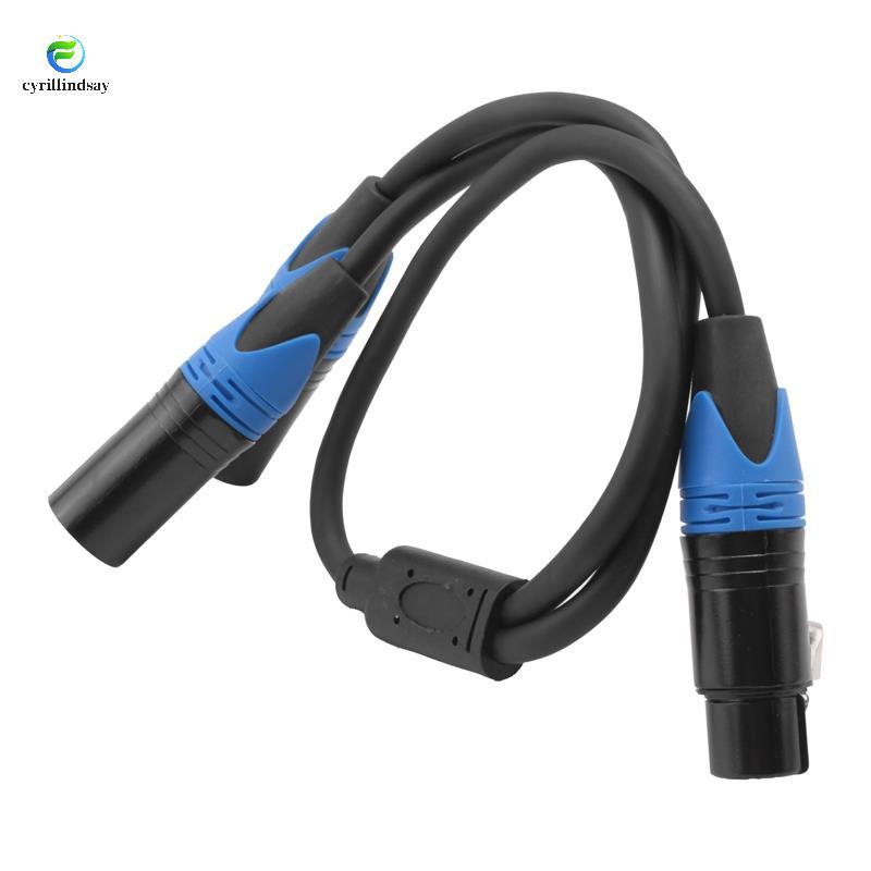 Cáp Chia XLR 50cm 1 XLR Nữ Đến 2 XLR Nam XLR Y Bộ Chia Cáp Micro Dây Chia Cho Bộ Khuếch Đại Trộn FMM