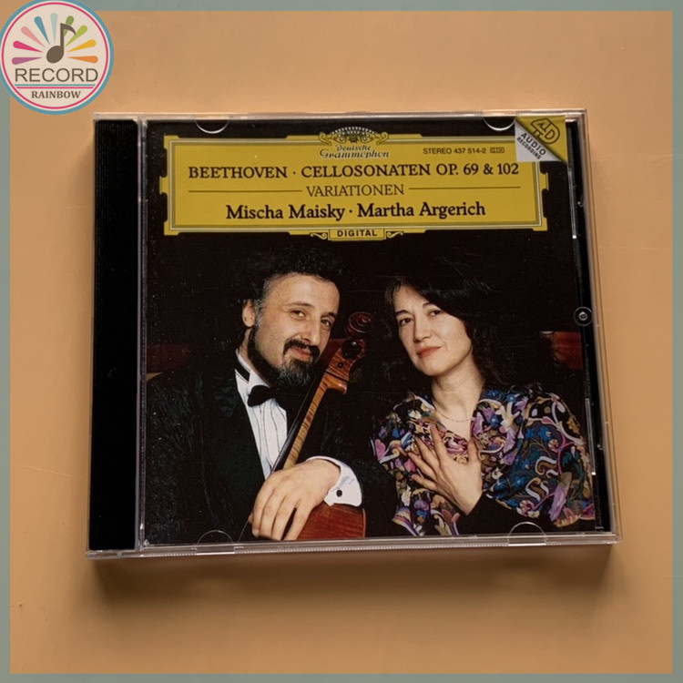 LUDWIG VAN Beethoven Mischa Maisky, Violoncello Martha Argerich, Piano Original CD Album [Sealed] Br