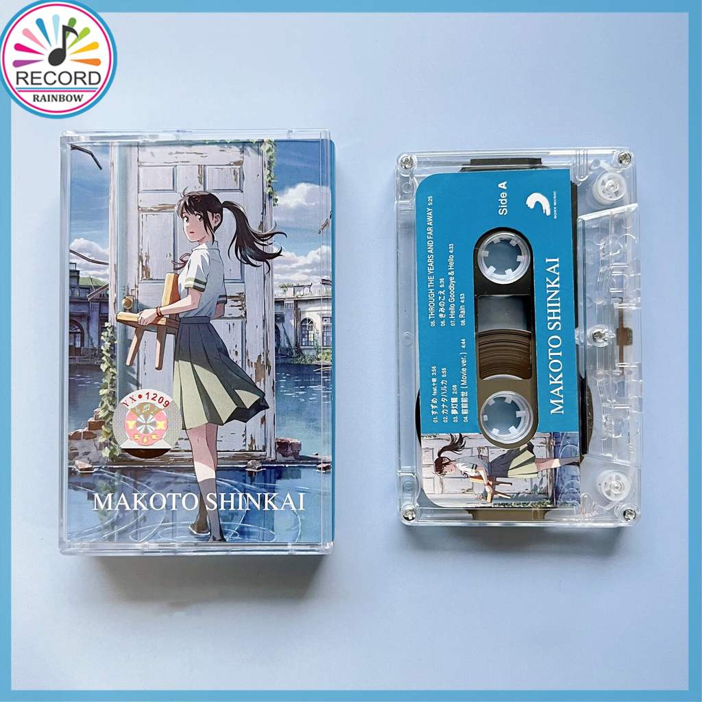 Makoto Shinkai Suzume RADWIMPS Transparent Edition Băng Cassette Tape Brand New [Sealed] Original LL