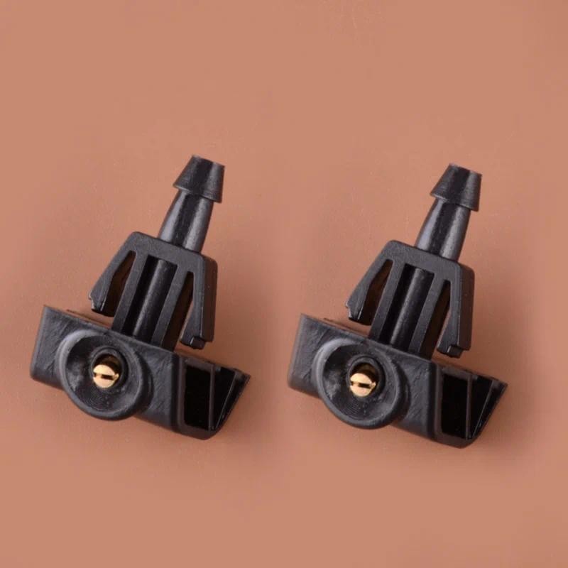 28932-9U000 2 Chiếc Xe Phía Trước Kính Chắn Gió Máy Giặt Khăn Lau Nước Xịt Vòi Phun Phản Lực Đen Phù