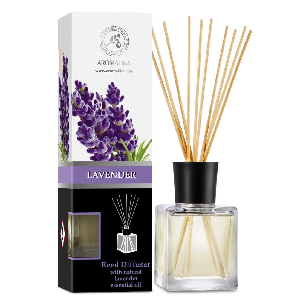 Reed Diffuser Lavender - Room diffuser using lavender essential oil, 200ml. Reed Diffuser Lavender, 