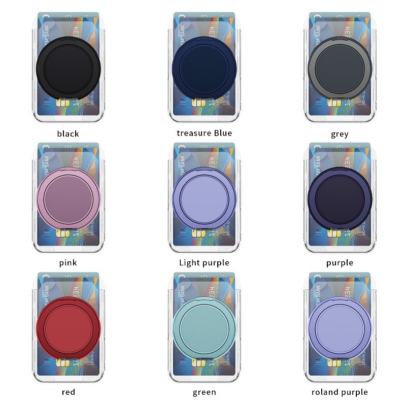 Chất lượng cao 2 trong 1 rõ ràng 360° Hỗ trợ vòng Giá đỡ thẻ từ tính cho iPhone 17 16 15 14 13 12 Pr