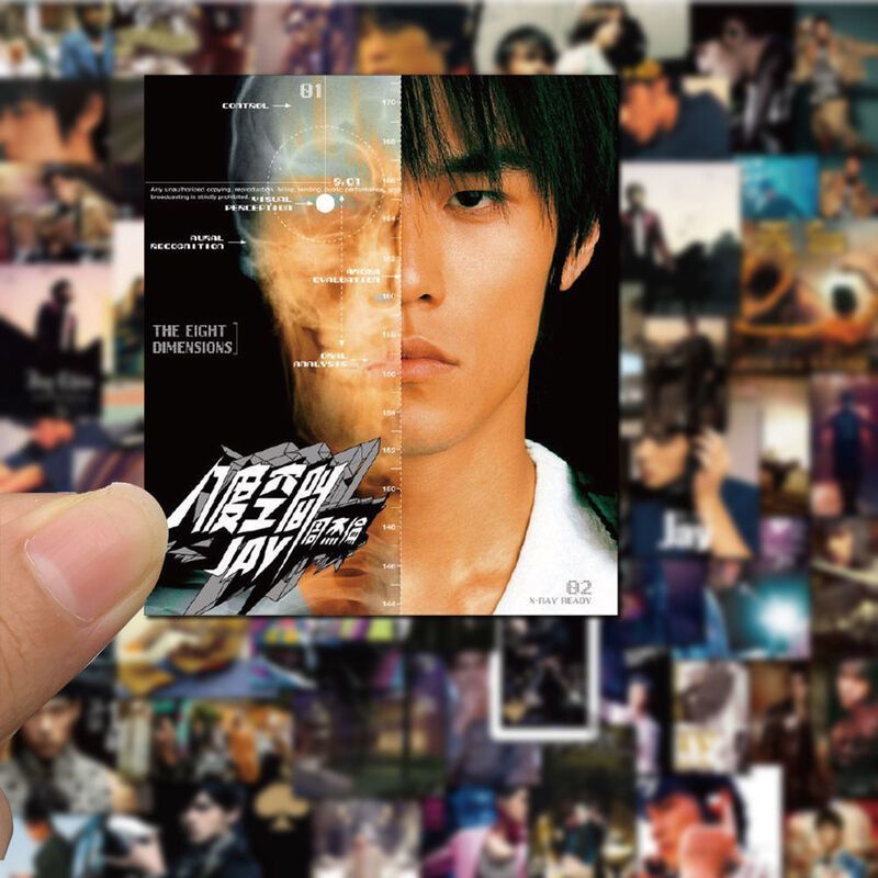 60 Tờ Jay Jay Jay Jay Jay Chou Fantasy Ban Đầu D Album Bìa Phim Notebook Dán Chống Thấm Nước Nhỏ Pos