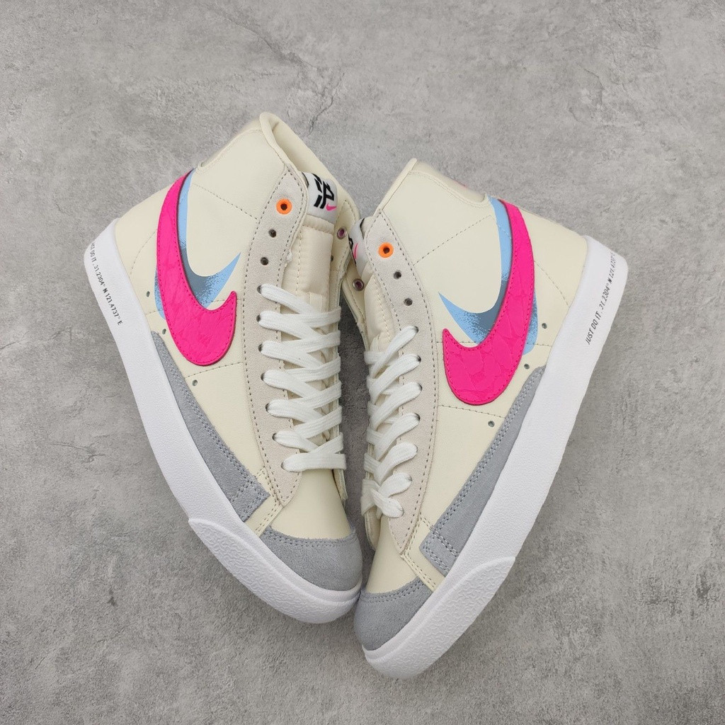 Áo khoác thể thao Yen mid77 Pioneer Shanghai Beige Red Blue Mid-cut Skateboard Shoes