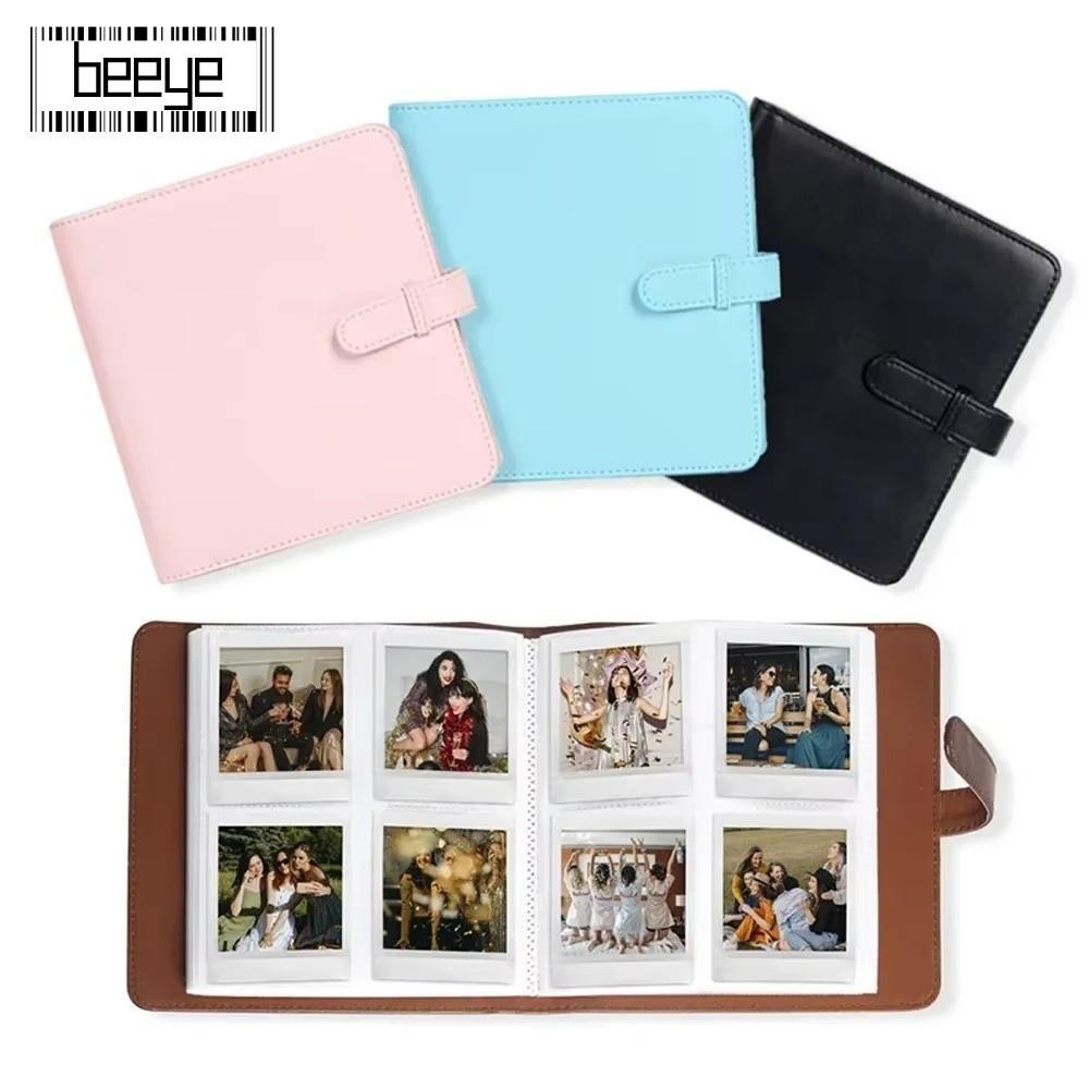 Album vuông lưu trữ BEEYE, 288 túi Album ảnh 4 inch, Tem vé Giấy ảnh Da PU Hình ảnh Mini cho Fujifil