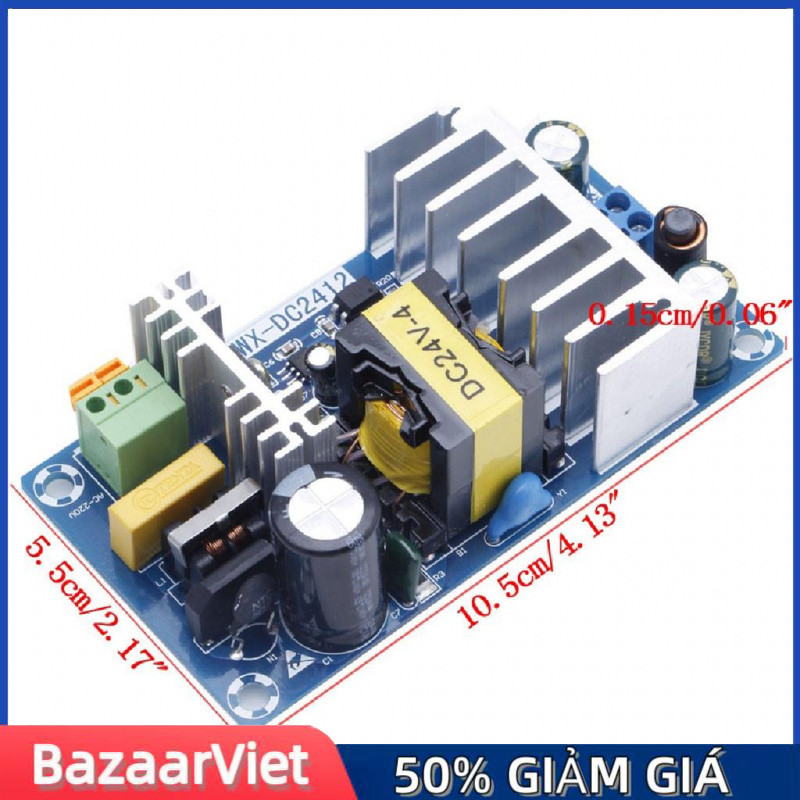 Bộ nguồn AC 220V ra DC 24V 6A 100W Mạch cung cấp nguồn AC-DC Mô đun cung cấp nguồn