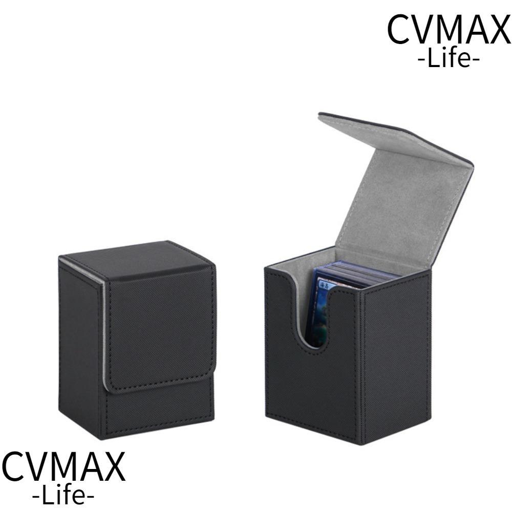 CVMAXX Game MTG Trading Card Holder, PU Organizer Deck Box, Box Collectible Game Protectors Storage 