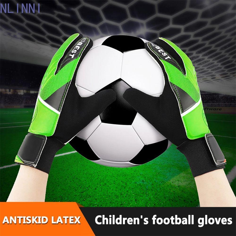 Găng tay thủ môn bóng đá NLINNI Unisex Professional Full Finger Hand Protection Kids Boy Football Gl