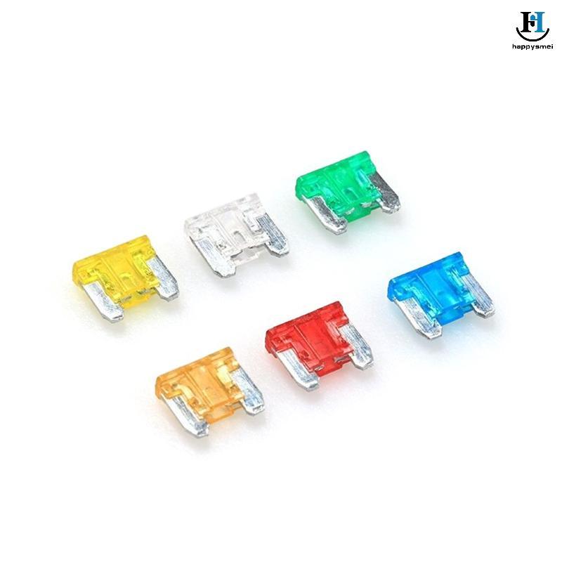 [GA] 24 chiếc Cầu chì xe máy Tru ô tô ô tô 5A 10A 15A 20A Kích thước hỗn hợp Bộ cấu hình thấp Micro 