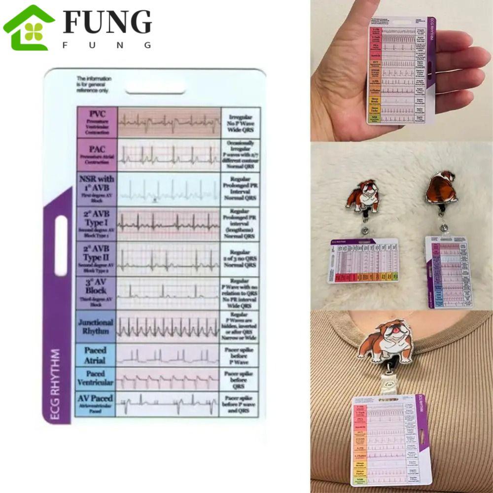 Thước đo tự đo FUNG Ecg, Đo lường chính xác Ecg / ekg Thẻ bỏ túi nhịp điệu, ECG trong suốt / EKG Giả