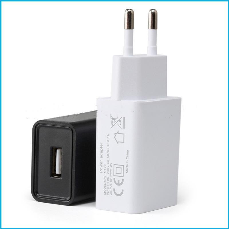 European Charger Adapter 5V 2A Charging Head for Smartphones Devices AC100-240V