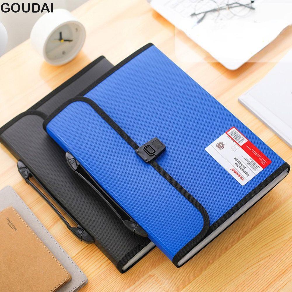 GOUDAI Document Organiser Briefcases Đơn giản Mở rộng File Business Accordion Storage Wallet