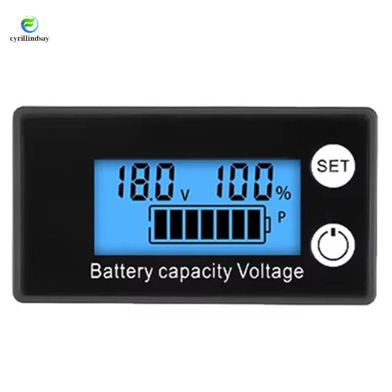 Vôn kế pin DC 8-100V Chỉ báo công suất Đồng hồ đo công suất Lithium LiFePO4 Pin chì 12V 24V 48V Màn 