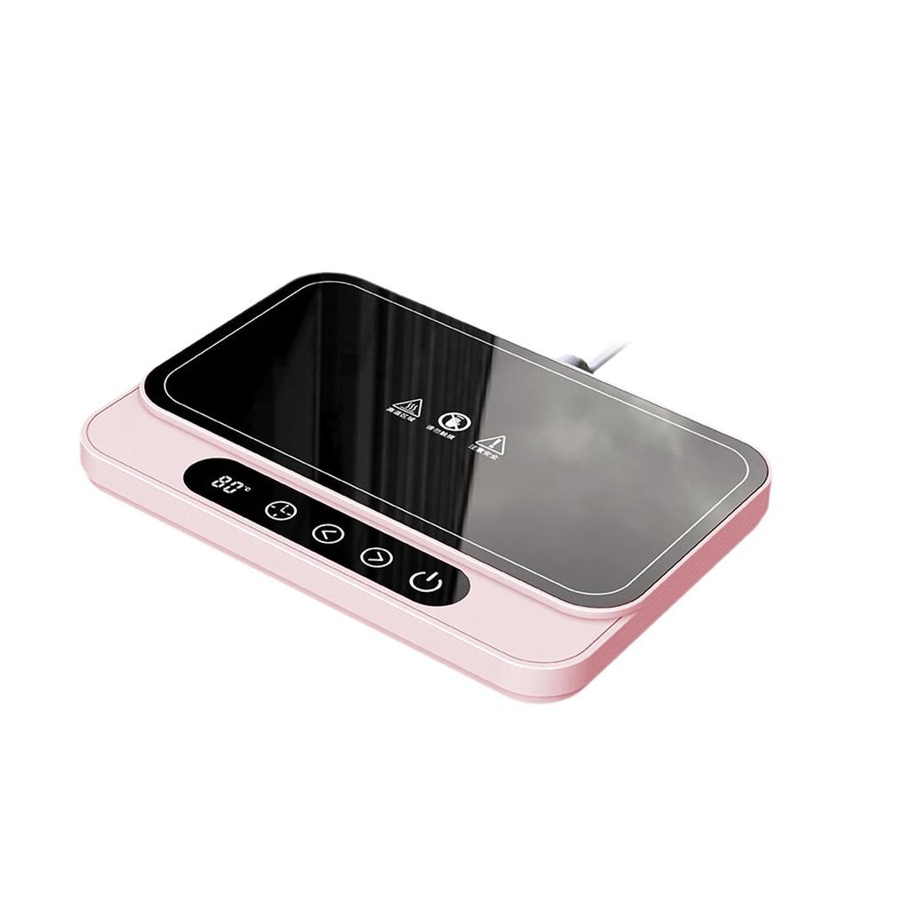 Máy hâm nóng cà phê Máy hâm nóng cốc 50W Kiểm soát nhiệt độ với hẹn giờ Màn hình kỹ thuật số Máy sưởi đồ uống Hộp đựng thực phẩm di động Đế sưởi ấm Chất liệu PP Tự động tắt