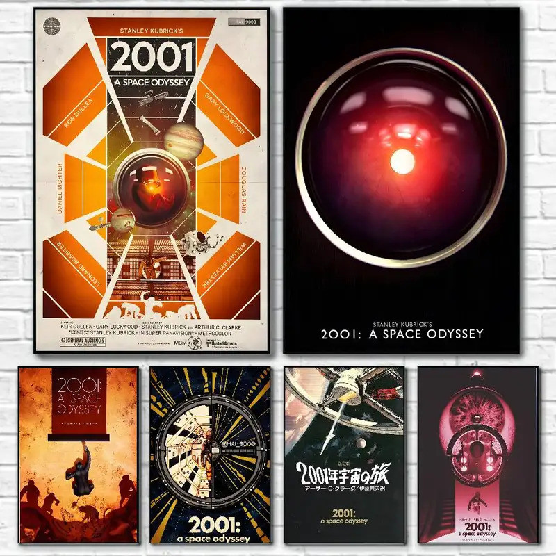 Khoa Học Viễn Tưởng Phim 2001 A S-Space Odyssey Poster Tranh Canvas Poster Có In Nhà Phòng Ngủ Trang