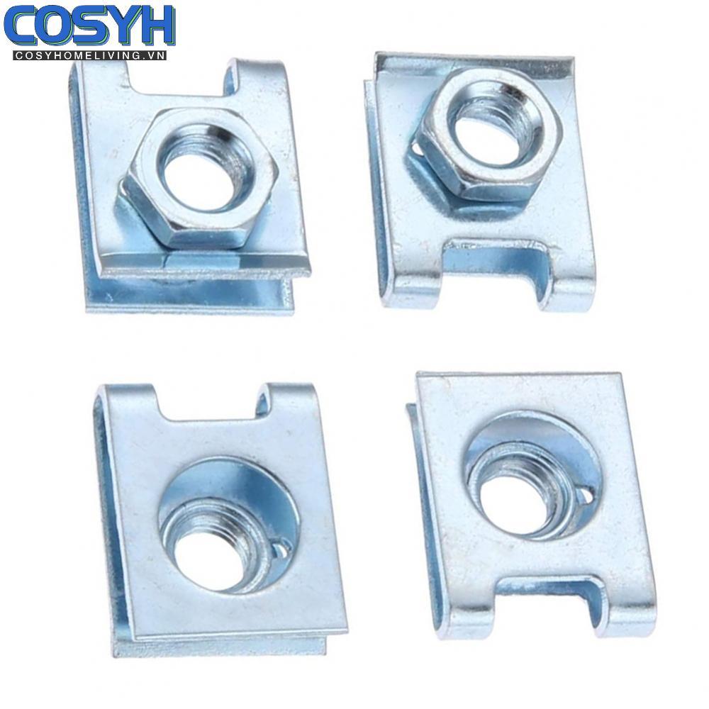 <cosyh>20 Pack M6 Metal U Nut Retainer Clips for Automotive License Plate and Panel Use