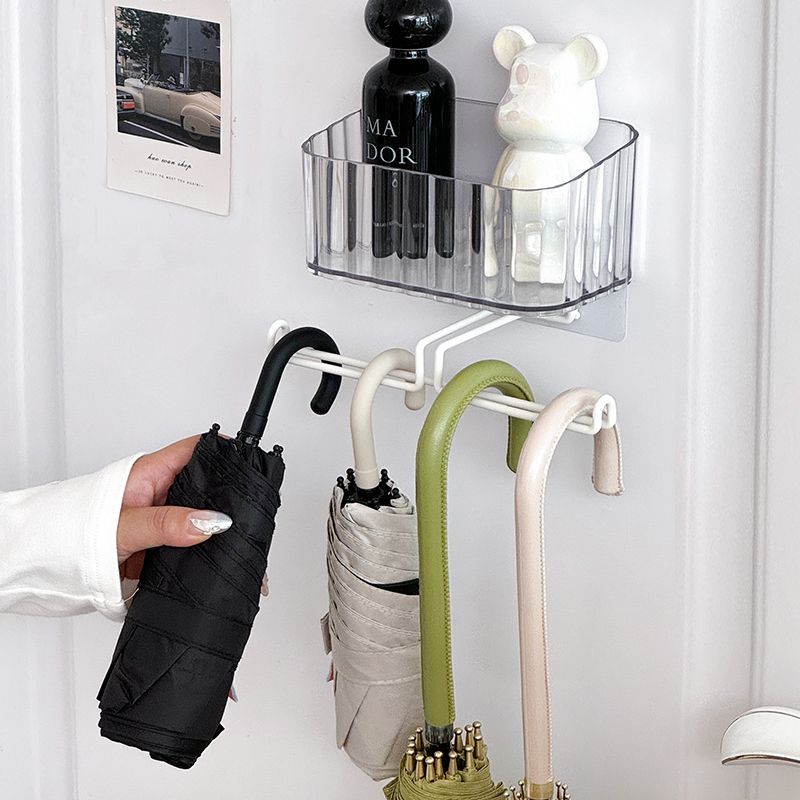 New Product#Umbrella rack storage shelf for entryway, wall-mounted home umbrella holder, key hook st