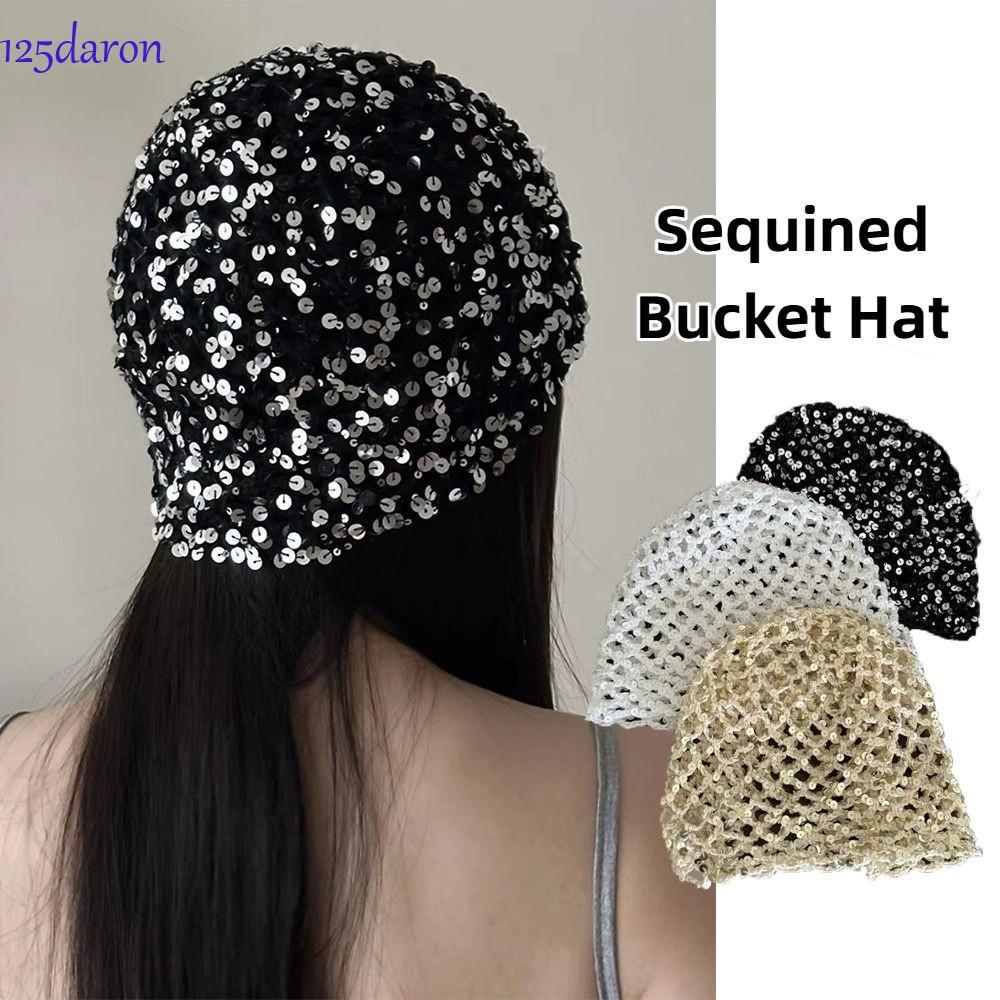 Mũ Beanie Sequin DARON1 và Mũ Xoè Y2K Nhẹ Nhàng, Phù Hợp Cho Bé Gái