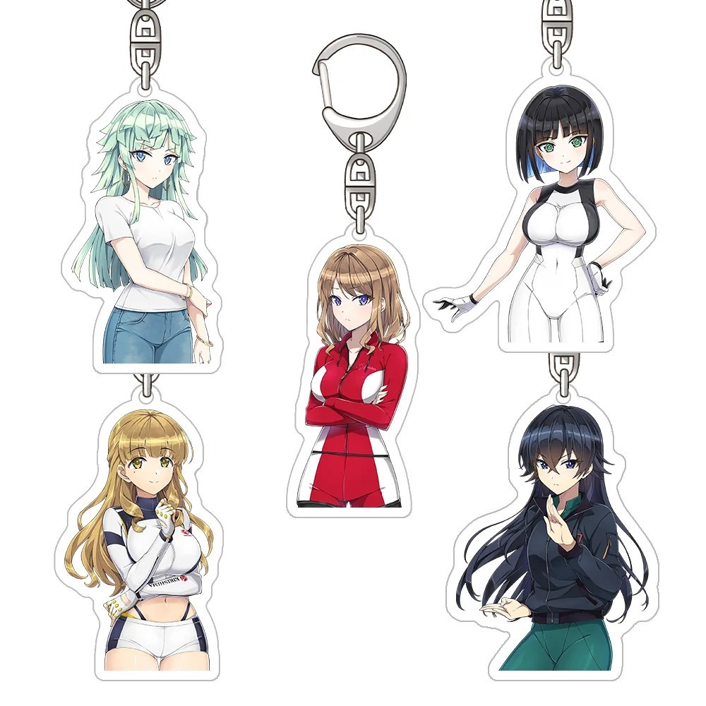 Móc khóa Anime Dolphin Wave Sea Tec Kirishima Kazami Hagane Otsuki Yamaba Yume mô hình mica acrylic 