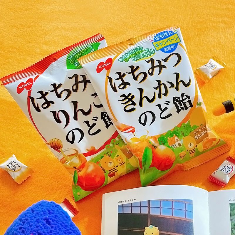 Nobel Nhật Bản Nhập Khẩu Kumquat Mật Ong Kẹo Ăn Nhẹ Người Ảnh Hưởng Nobel Trẻ Em Kẹo Cứng Bagged Kẹo