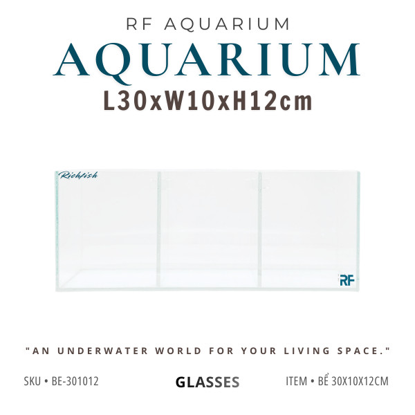 Bể 30x10x12cm 3 ngăn