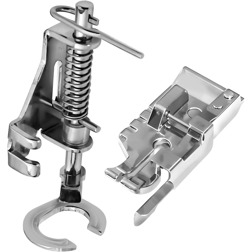 2 Cái Bấm Chân Mở Ngón Chân Chuyển Động Miễn Phí Kim Loại Quilting Darning Presser Chân Thêu Cho Anh