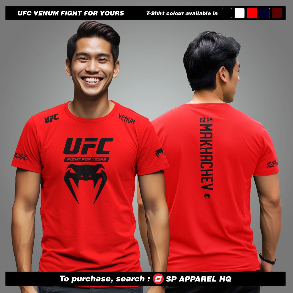 THIẾT KẾ 2026 UFC VENUM FIGHT CHO ÁO THUN MICROFIBER JERSEY CỦA BẠN