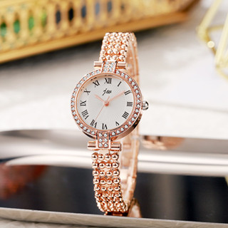 Đồng hồ nữ Jw Vòng tay phong cách nữ Quảng Châu Đồng hồ đeo tay Tính khí Học sinh Kim cương tròn Ánh sáng sang trọng 3.10 B
